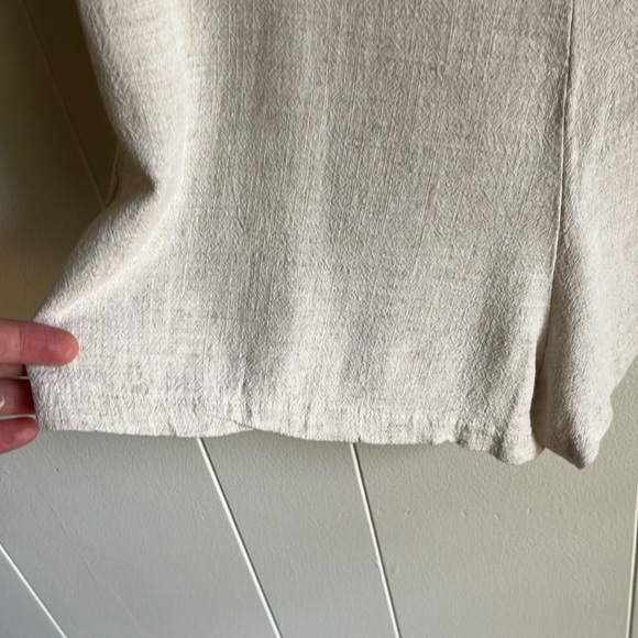 Princess Polly Tan Beige Boho Casual Linen Beach V-Neck Romper Jumpsuit Sz 2 - Picture 11 of 13